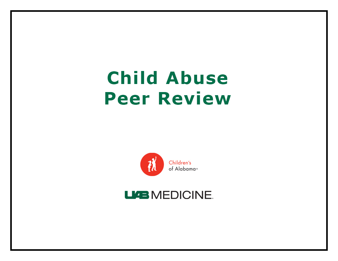 2022 Child Abuse Web Based Quarterly Peer Review Banner